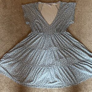 Urban Outfitters Blue Floral Mini Dress